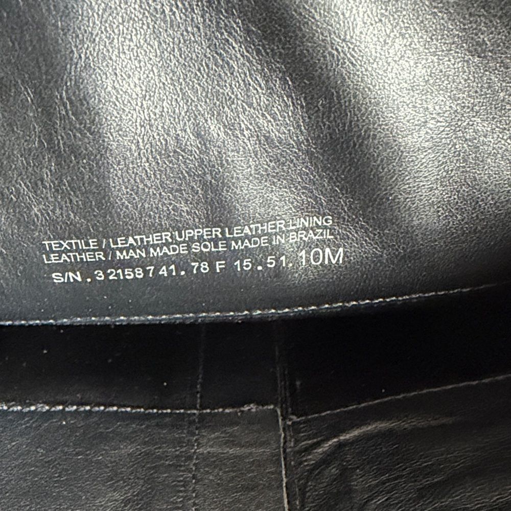 Tory Burch Black Leather Knee-High Riding Boots with Gold Logo - Picture 9 of 11